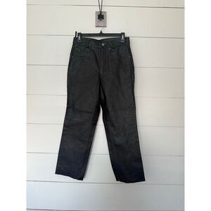 FMC Men’s 30 100% Leather Black Pants Motorcycle